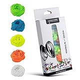 MAGICYOYO 100% Polyester Professional Yoyo Strings for Responsive and Non Responsive Yoyos - Pack of 25,Blue, Green, White,Yellow, Orange