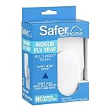 Safer Home SH502 Indoor Plug-In Fly Trap for Flies, Fruit Flies, Moths, Gnats, and Other Flying Insects – 400 Sq Ft of Protection