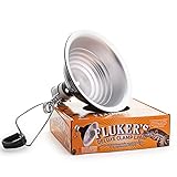 Fluker's Repta-Clamp Lamp, Heavy Duty Clamp Light For Reptile Tanks and Terrariums, UL/CUL Approved, Great for Reptile Basking, 150-Watt Maximum with On/Off Switch, 8.5'
