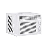 GE Window Air Conditioner 5000 BTU, Efficient Cooling For Smaller Areas Like Bedrooms And Guest Rooms, 5K BTU Window AC Unit With Easy Install Kit, White