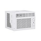 GE Window Air Conditioner 5000 BTU, Efficient Cooling For Smaller Areas Like Bedrooms And Guest Rooms, 5K BTU Window AC Unit With Easy Install Kit, White