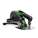 Stamina Inmotion E1000 Compact Strider - Seated Elliptical with Smart Workout App - Foot Pedal Exerciser for Home Workout - Up to 250 lbs Weight Capacity - Black/Green