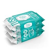 Nice'N Clean Adult Flushable Wipes (3 x 60 Count) | Personal Cleansing Wipes Made from Plant-Based Fibers | Infused with Aloe & Vitamin E