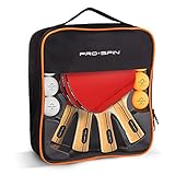 PRO-SPIN Ping Pong Paddles - High-Performance 4-Player Set | Premium Table Tennis Paddles, 3-Star Ping Pong Balls, Compact Storage Case | Ping Pong Paddles Set for Indoor & Outdoor Games