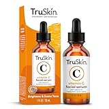 TruSkin Vitamin C Serum – Anti Aging Facial Serum with Vitamin C, Hyaluronic Acid, Vitamin E – Brightening Serum – Even Skin Tone, Improve Appearance of Dark Spots, Fine Lines & Wrinkles, 1 Fl Oz