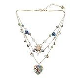 Betsey Johnson Woven Heart Layered Necklace
