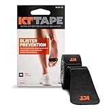 KT Tape, Blister Prevention Tape, 30 Count, 3.5' Precut Strips, Black