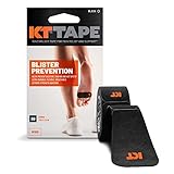 KT Tape, Blister Prevention Tape, 30 Count, 3.5' Precut Strips, Black