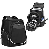 Trunab Gaming Console Backpack Compatible with PS5/PS4/PS4 Pro/PS4 Slim/Xbox One/Xbox One X/Xbox One S, Travel Carrying Bag with Multiple Pockets for 15.6” Laptop and Gaming Accessories