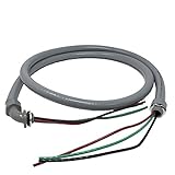 Sealproof Power Whip Assembly, 1/2-Inch x 6 Ft Nonmetallic Liquid Tight Flexible Electrical Conduit and 10 Gauge Wire Single Phase Preassembled A/C Hook-up Whip Kit, 1/2'