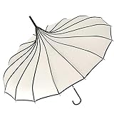 VIVI SKY Pagoda Peak Old-fashionable Ingenuity Umbrella Parasol (Ivory)