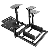 Supllueer Racing Wheel Stand Driving Simulator Cockpit Fit with Logitech G25 G27 G29 G920 Fanatec Thrustmaster Racing Simulation Cockpit Wheel and Pedals Not Included