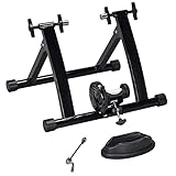 Yaheetech Magnetic Bike Trainer Stand Premium Steel Bike Bicycle Indoor Exercise Bike Stationary Workout Trainer Stand Fits for 26in-28in, 700C Wheels