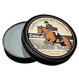 Saddle Soap for Leather Cleaning-2.8 Oz-Leather Cleaner and Conditioner, to Soften, Moisturizer, Protector, and Restorer Leather Craft, Leather Soap for Car Seat, Couch, Shoe, Purse, Boot, Bag, Saddle