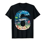 Under The Sea REALISTIC Fish Starfish Sixth number 6 T-shirt