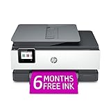 HP OfficeJet Pro 8025e Wireless Color All-in-One Printer with bonus 6 free months Instant Ink with HP+ (1K7K3A), Gray