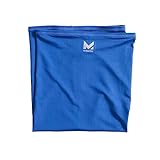 MISSION Cooling Neck Gaiter, Men and Womens All Weather Neck Gaiters, UPF 50 (Blue)
