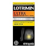 Lotrimin Ultra Antifungal Jock Itch Cream - Powerful Butenafine Hydrochloride Treatment for Jock Itch and Fungal Infections, 0.42 Ounce (12 Grams) (Packaging May Vary)