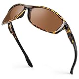 Extremus Rainier Polarized Sport Sunglasses,Gloss Demi Frame,Brown Lens