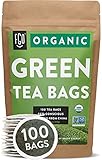FGO Organic Green Tea, Eco-Conscious Tea Bags, 100 Count