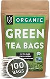 FGO Organic Green Tea, Eco-Conscious Tea Bags, 100 Count