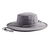MISSION Cooling Boonie Hat - Wide Brim Adjustable Sun Hats for Men and Women (Charcoal)