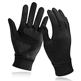 Unigear Lightweight Running Gloves, Touch Screen Anti-Slip Warm Gloves Liners for Cycling Biking Sporting Driving for Men Women