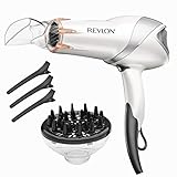 REVLON Infrared Hair Dryer | 1875 Watts of Maximum Shine, Softness and Control, (White)