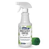 Mighty Mint 16 oz Peppermint Oil Insect & Pest Spray - Microfiber Cloth Kit - for Spiders, Ants, and More