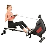 Rowing Machine Foldable Rower 250 LB Capacity 16 Levels Tension Magnetic Rowing Machine for Home Silence Resistance for Whole Body Rowing w/LCD Monitor Cardio Training Row Equipment