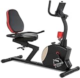 VANSWE Recumbent Exercise Bike for Adults Seniors Home Cardio Workout and Physical Therapy with 400 lbs. Capacity, Magnetic Tension, Water Bottle Holder, Pulse Monitor and Bluetooth Connectivity App