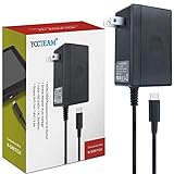 Charger for Nintendo Switch, YCCTEAM Charger AC Adapter Power Supply 15V 2.6A Fast Charging Kit Compatible with Switch OLED/Switch Dock and Pro Controller (Support TV Mode),Black