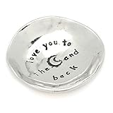 Love You to the Moon Small Pewter Trinket Dish