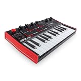 AKAI Professional MPK Mini Play MK3 - MIDI Keyboard Controller with Built in Speaker and Sounds Plus Dynamic Keybed, MPC Pads and Software Suite,Black