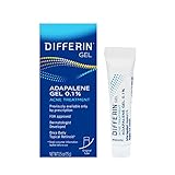 Differin Acne Treatment Gel, 30 Day Supply, Retinoid Treatment for Face with 0.1% Adapalene, Gentle Skin Care for Acne Prone Sensitive Skin, 15g Tube (Packaging May Vary)