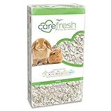 carefresh 99% Dust-Free White Natural Paper Small Pet Bedding with Odor Control, 10L, White