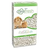 carefresh 99% Dust-Free White Natural Paper Small Pet Bedding with Odor Control, 10L, White