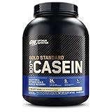 Optimum Nutrition Gold Standard 100% Micellar Casein Protein Powder, Slow Digesting, Helps Keep You Full, Overnight Muscle Recovery, Creamy Vanilla, 4 Pound (Packaging May Vary)