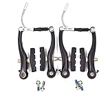 Bike Brakes Mountain Bike V Brakes Set Replacement Fit for Most Bicycle, Road Bike, MTB, BMX (Aluminum Alloy, 1 Pair)