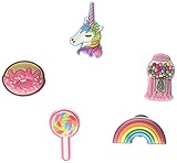 Crocs Jibbitz 5-Pack Unicorn Shoe Charms | Jibbitz for Crocs, Everything Nice, Small