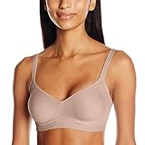 Warner's womens Easy Does It Underarm Smoothing With Seamless Stretch Wireless Lightly Lined Comfort Rm3911a Bra, Toasted Almond, Medium US