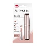 Finishing Touch Flawless Facial Hair Remover for Women, Rose Gold Electric Face Razor with LED Light, Recyclable Packaging