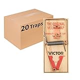 Victor M156-20 Metal Pedal Sustainably Sourced FSC Wood Snap Mouse Trap - 20 Traps