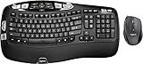 Logitech MK570 Wireless Wave Keyboard and Mouse Combo, Black
