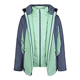 Under Armour Girls 3-in-1 Jacket, Removable Hood & Liner, Windproof Water Repellant UA WESTWARD 3 IN 1 JACKET, Lunar Green, X-Large US