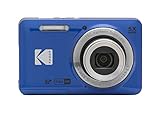 KODAK PIXPRO FZ55-BL 16MP Digital Camera 5X Optical Zoom 28mm Wide Angle 1080P Full HD Video 2.7' LCD Vlogging Camera (Blue)