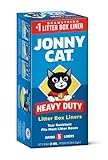 JONNY CAT Heavy Duty Jumbo Tear-Resistant Litter Box Liners, 5 Count