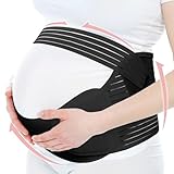 Maternity Belly Band, Pregnancy Support for Abdomen, Pelvis, Back & Waist, Breathable Pregnancy Belly Support Band, Adjustable Belly Brace for Pregnant Women, Pregnancy Must Haves Maternity Belt, 3XL