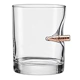 BenShot Rocks Glass with Real .308 Bullet - 11oz | Made in the USA