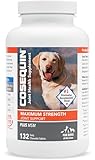 Nutramax Laboratories Cosequin Maximum Strength Joint Health Supplement for Dogs - With Glucosamine, Chondroitin, and MSM, 132 Chewable Tablets